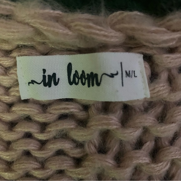 In Bloom Chunky Cardigan Sweater Vibrant Patchwork Design EUC M/L - Picture 4 of 6